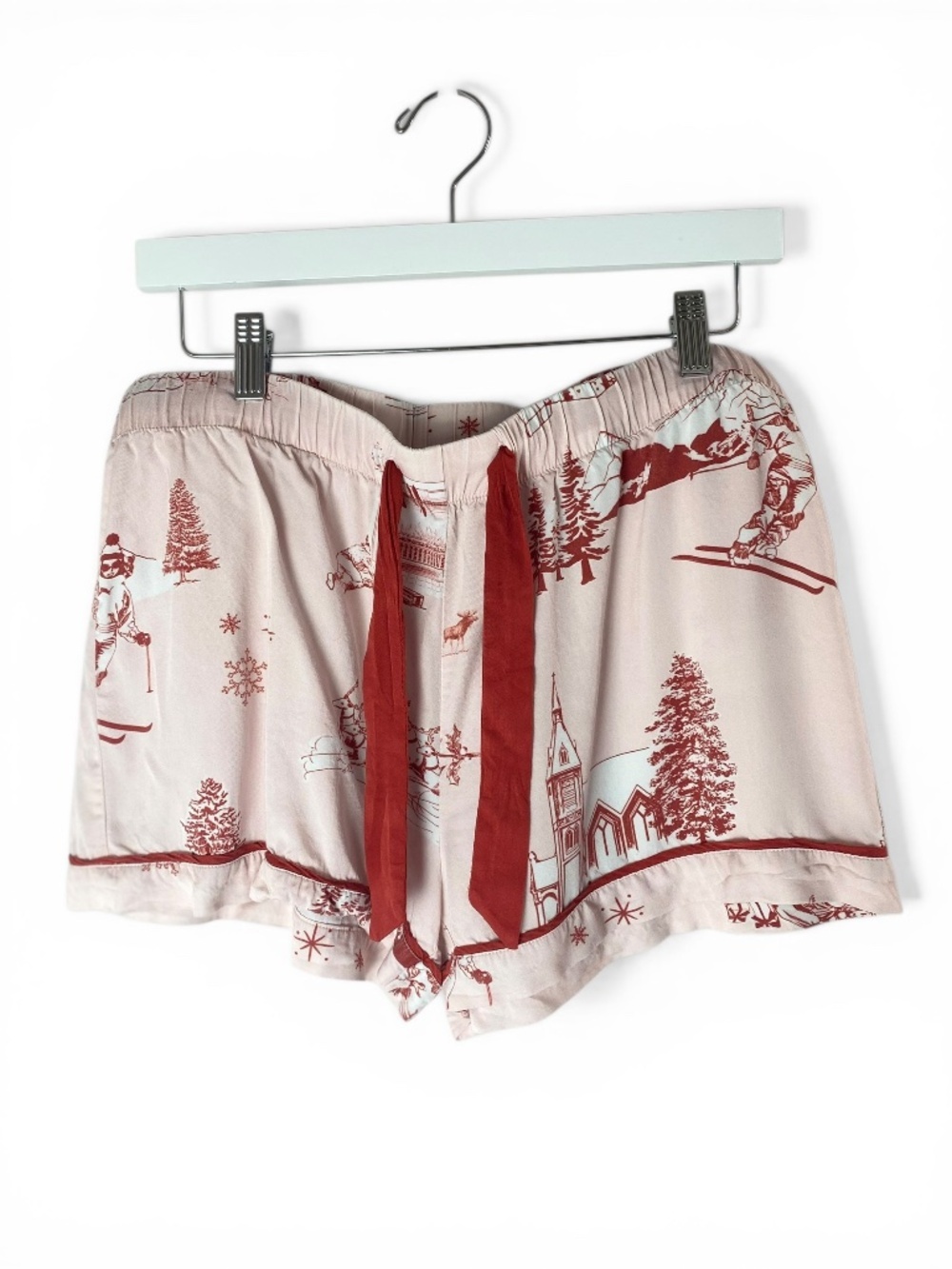 Katie Kime Holiday Toile Pajama Shorts Set Size M - Picture 8 of 10